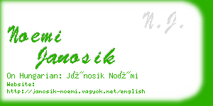 noemi janosik business card